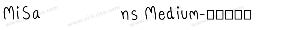 MiSans Medium字体转换